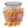 3 1/8" Howard Glass Jar w/ Candy Corn